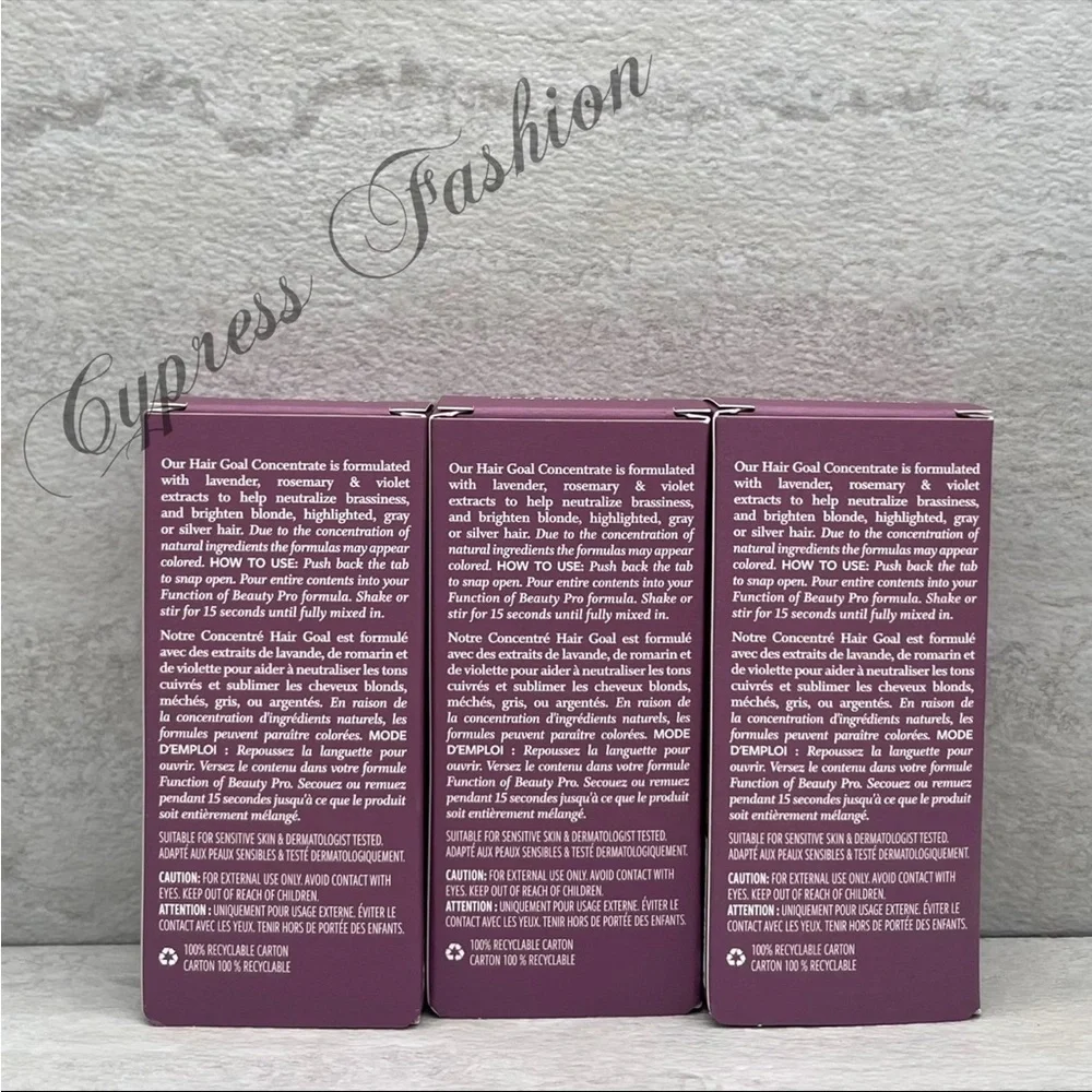 💫 $3 Three Function of Beauty Pro The Blonde Hero Brass Taming Hair Concentrates - Picture 2 of 6